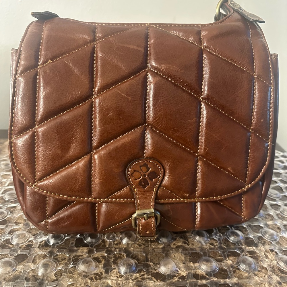 PATRICIA NASH London Quilted Leather Saddlebag